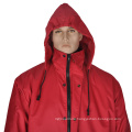 Breathable Winter wasserdichte hohe Sichtbarkeit Softshell Jacke / wasserdichte Jacke mit Kapuze